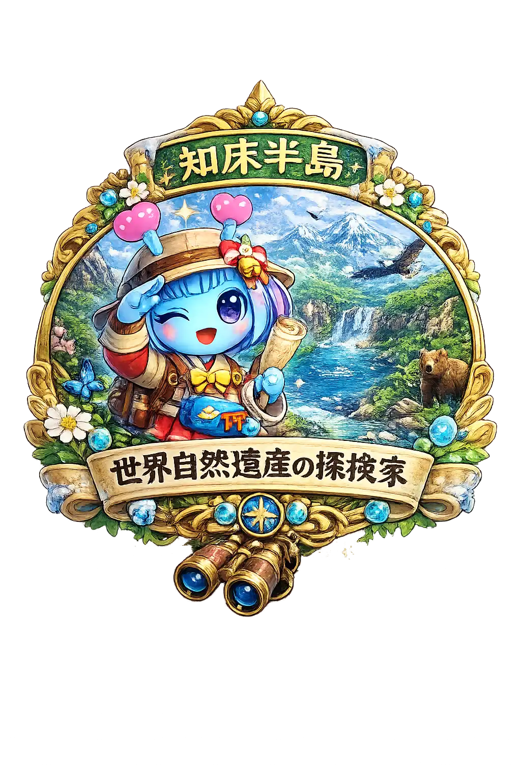 知床五湖バッジ