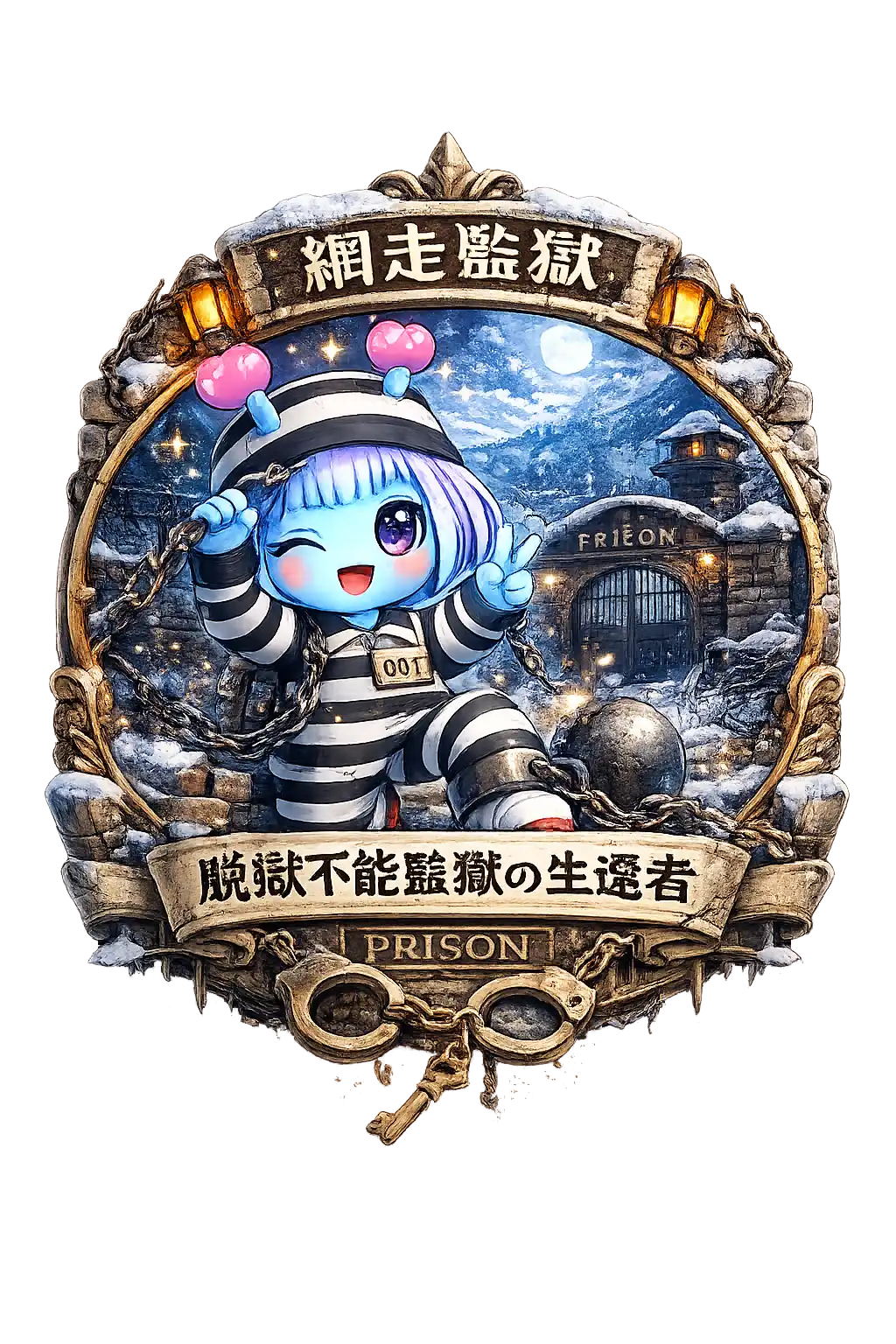 網走監獄バッジ